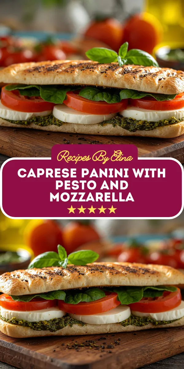 Caprese Panini with Pesto and Mozzarella