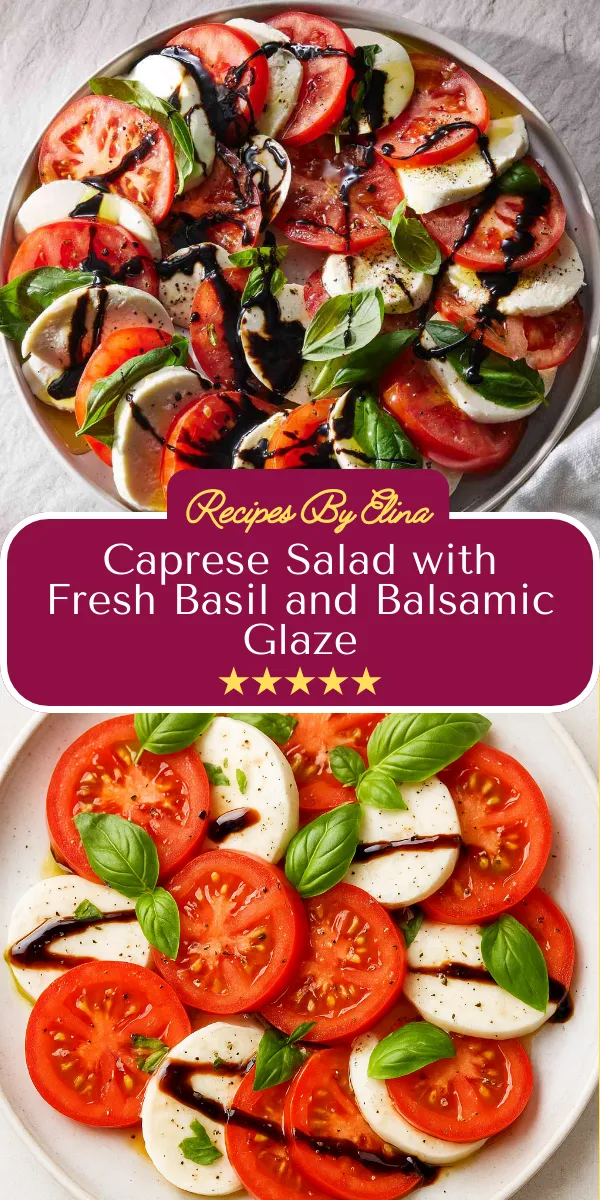 Caprese Salad with Fresh Basil and Balsamic Glaze