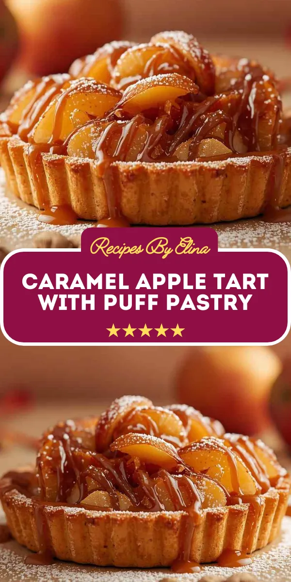Caramel Apple Tart with Puff Pastry