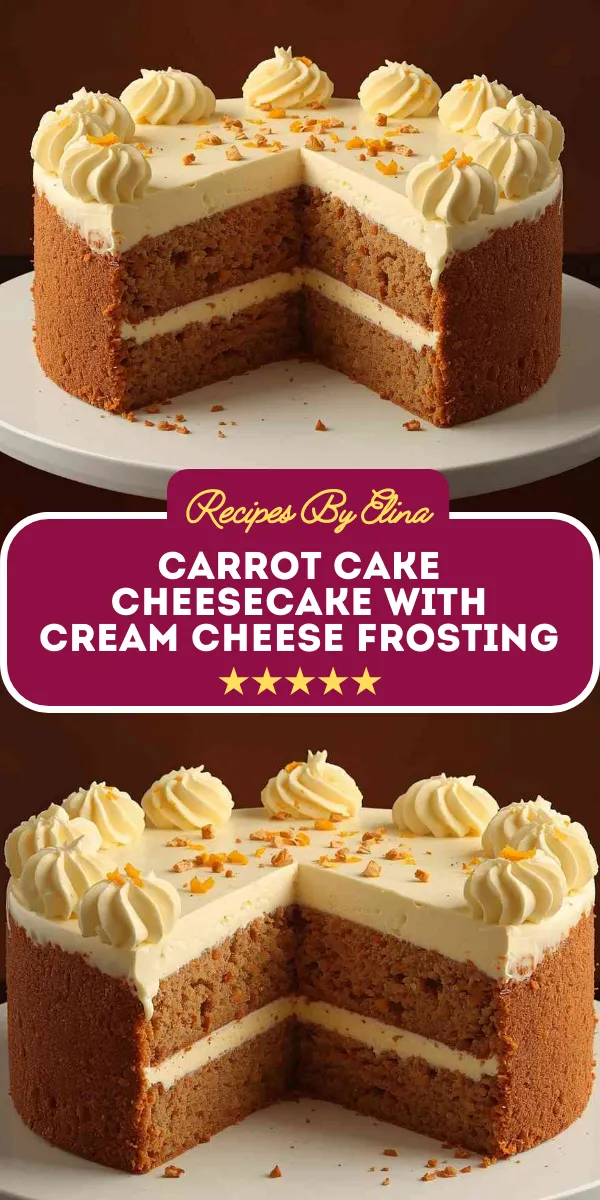 Carrot Cake Cheesecake with Cream Cheese Frosting