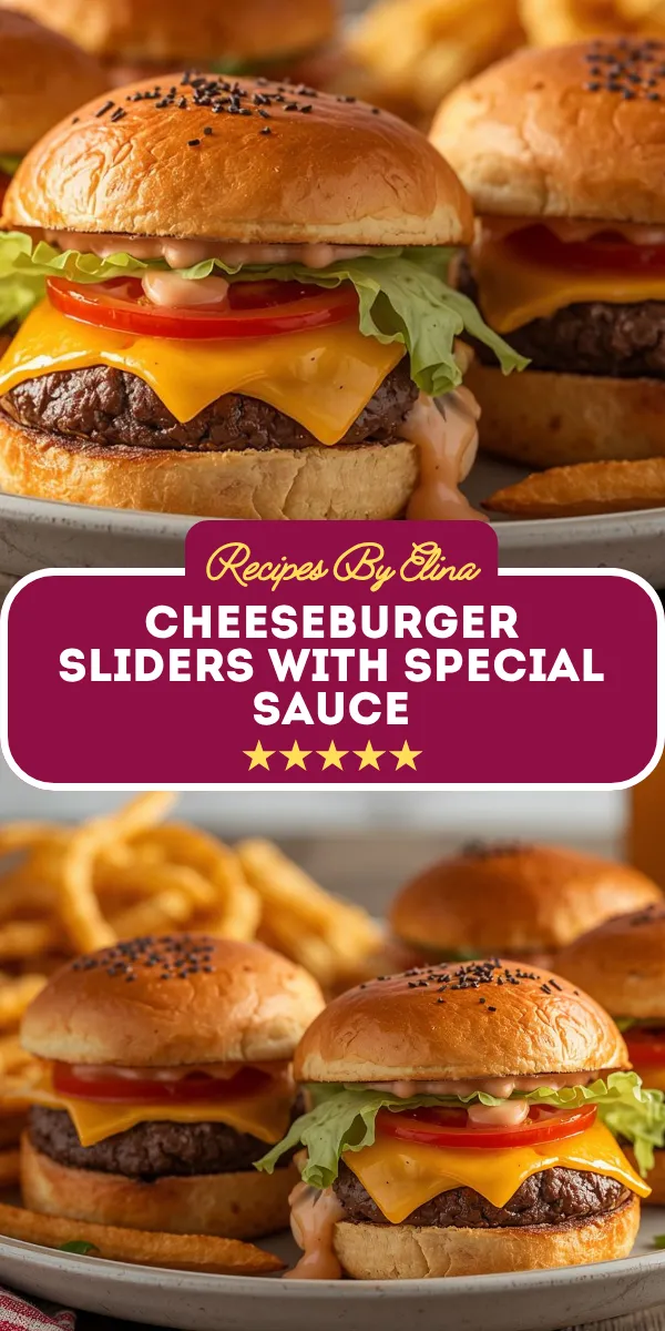 Cheeseburger Sliders with Special Sauce