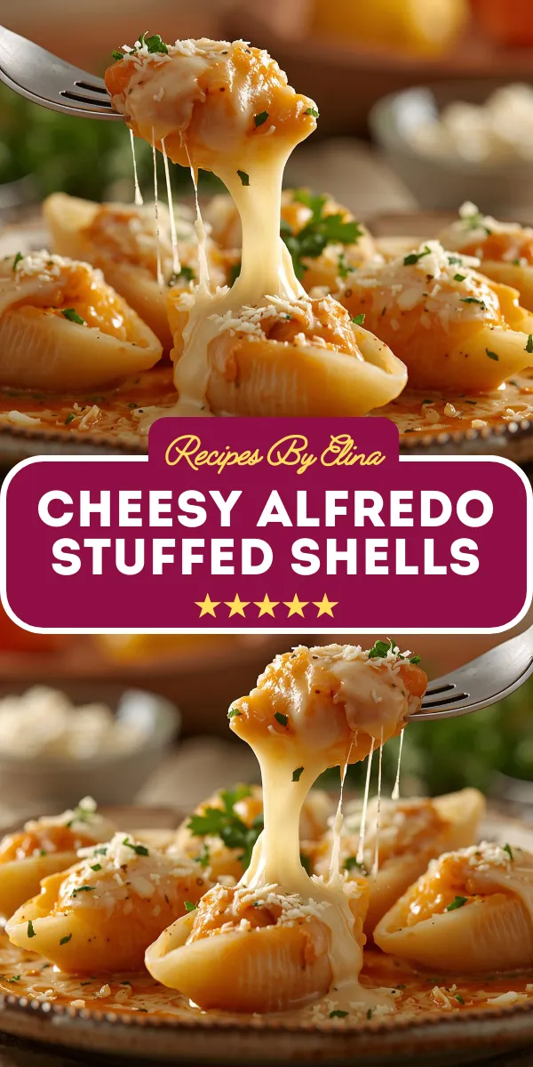 Cheesy Alfredo Stuffed Shells