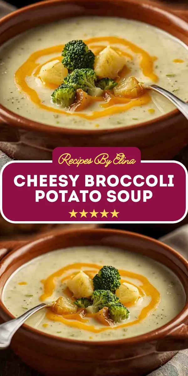 Cheesy Broccoli Potato Soup