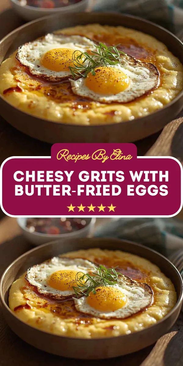 Cheesy Grits with Butter-Fried Eggs