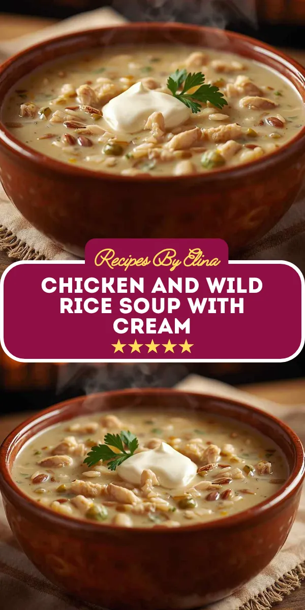 Chicken and Wild Rice Soup with Cream