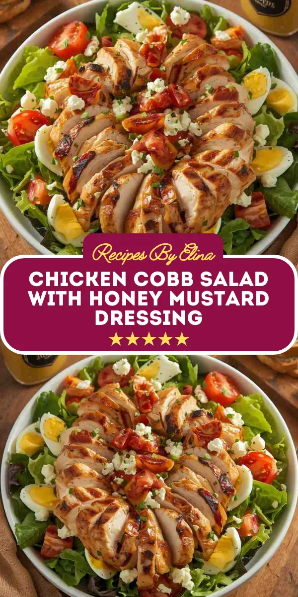 Chicken Cobb Salad with Honey Mustard Dressing