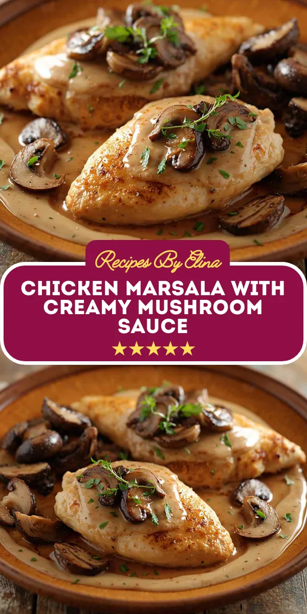 Chicken Marsala with Creamy Mushroom Sauce