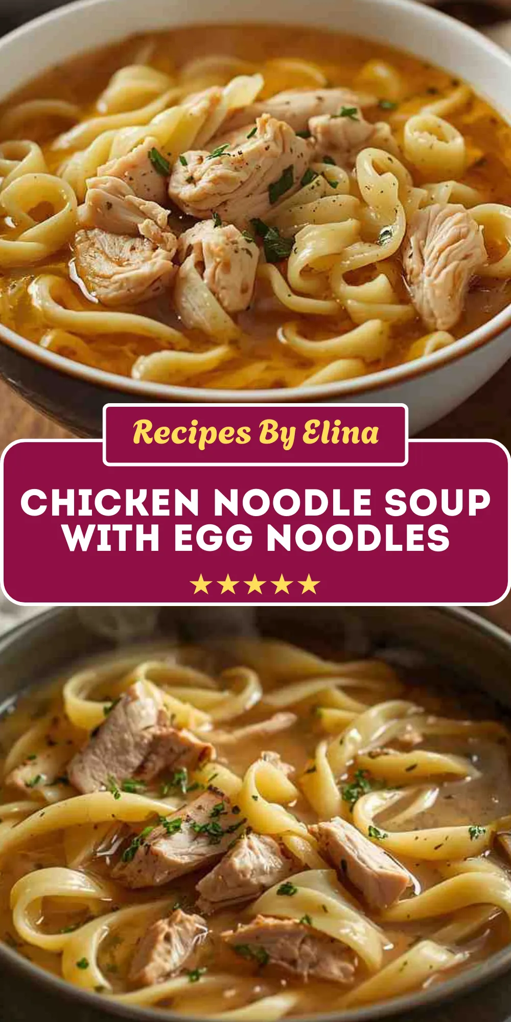 Chicken Noodle Soup with Egg Noodles