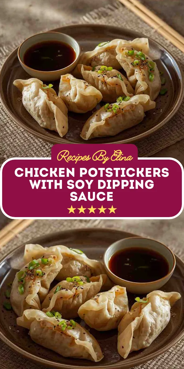 Chicken Potstickers with Soy Dipping Sauce