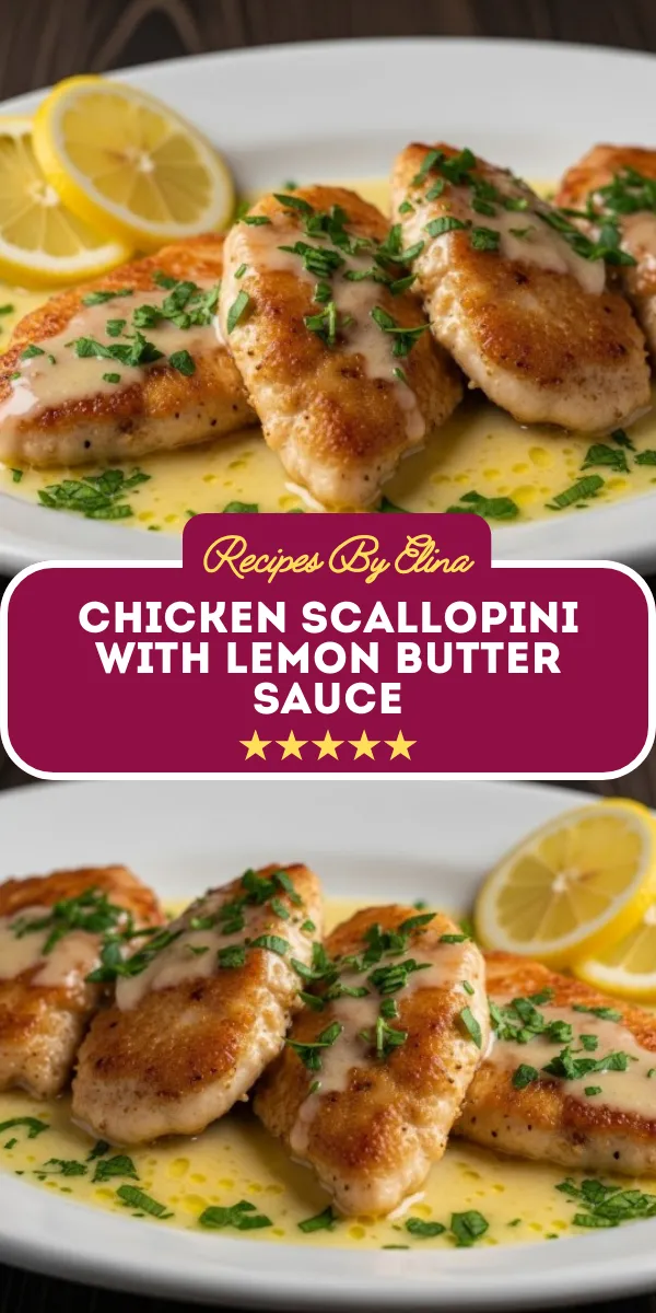 Chicken Scallopini with Lemon Butter Sauce