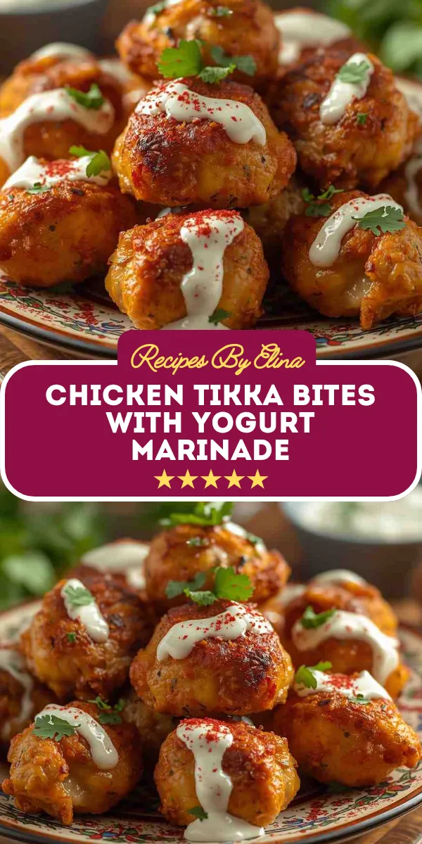 Chicken Tikka Bites with Yogurt Marinade