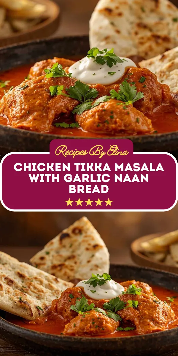 Chicken Tikka Masala with Garlic Naan Bread