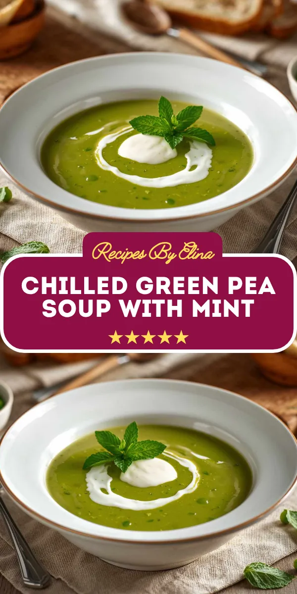 Chilled Green Pea Soup with Mint