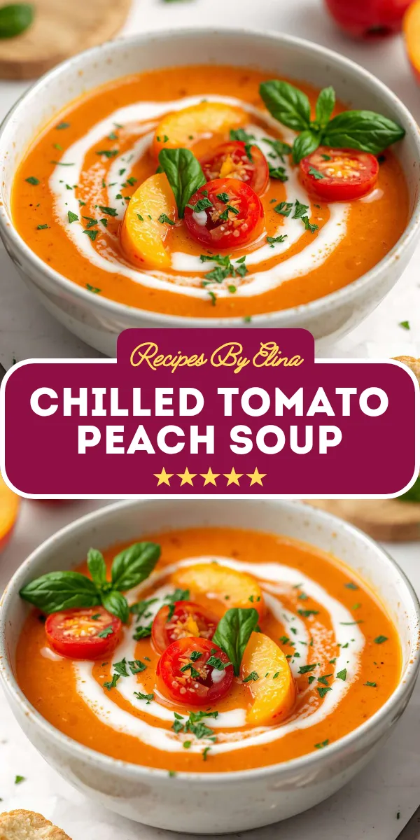 Chilled Tomato Peach Soup