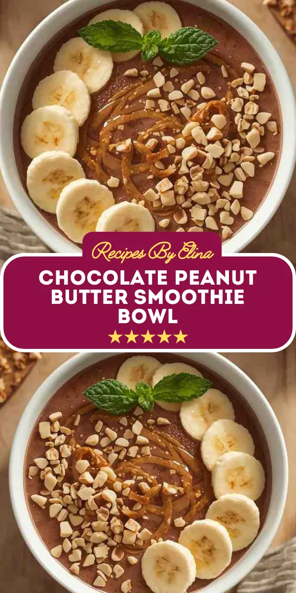 Chocolate Peanut Butter Smoothie Bowl