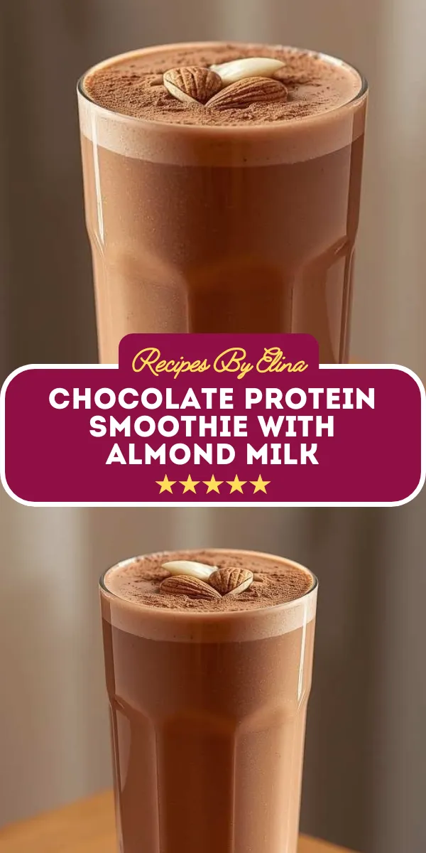Chocolate Protein Smoothie with Almond Milk
