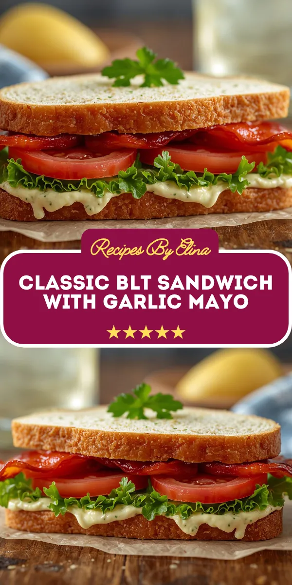 Classic BLT Sandwich with Garlic Mayo