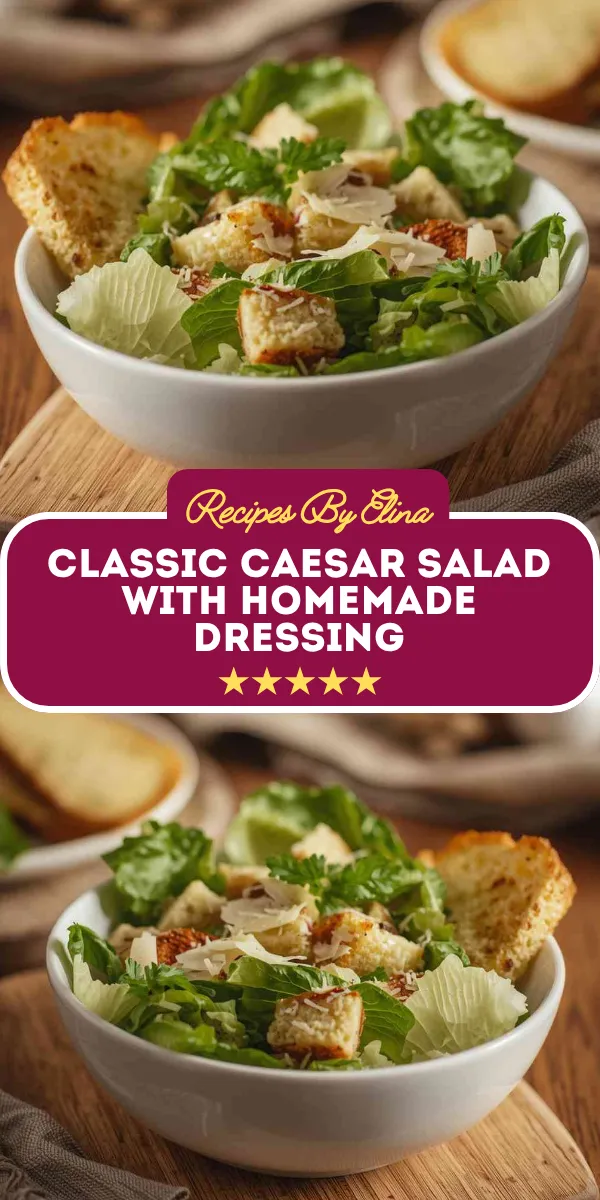 Classic Caesar Salad with Homemade Dressing