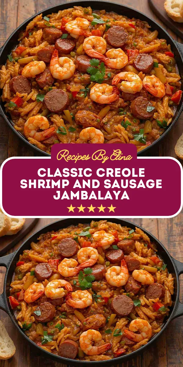 Classic Creole Shrimp and Sausage Jambalaya