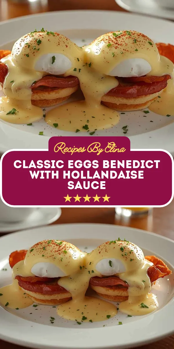 Classic Eggs Benedict with Hollandaise Sauce