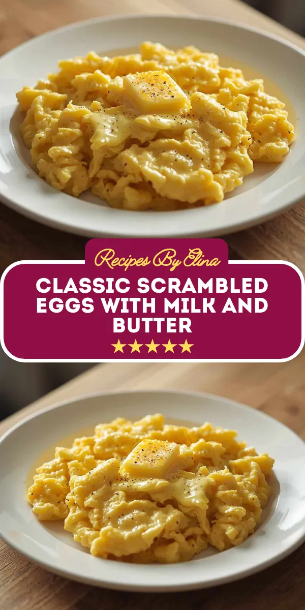 Classic Scrambled Eggs with Milk and Butter