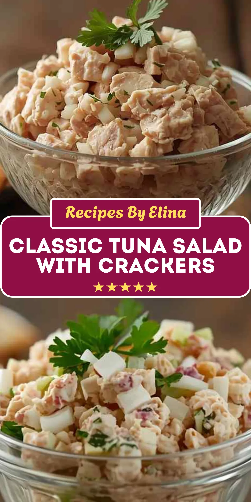 Classic Tuna Salad with Crackers