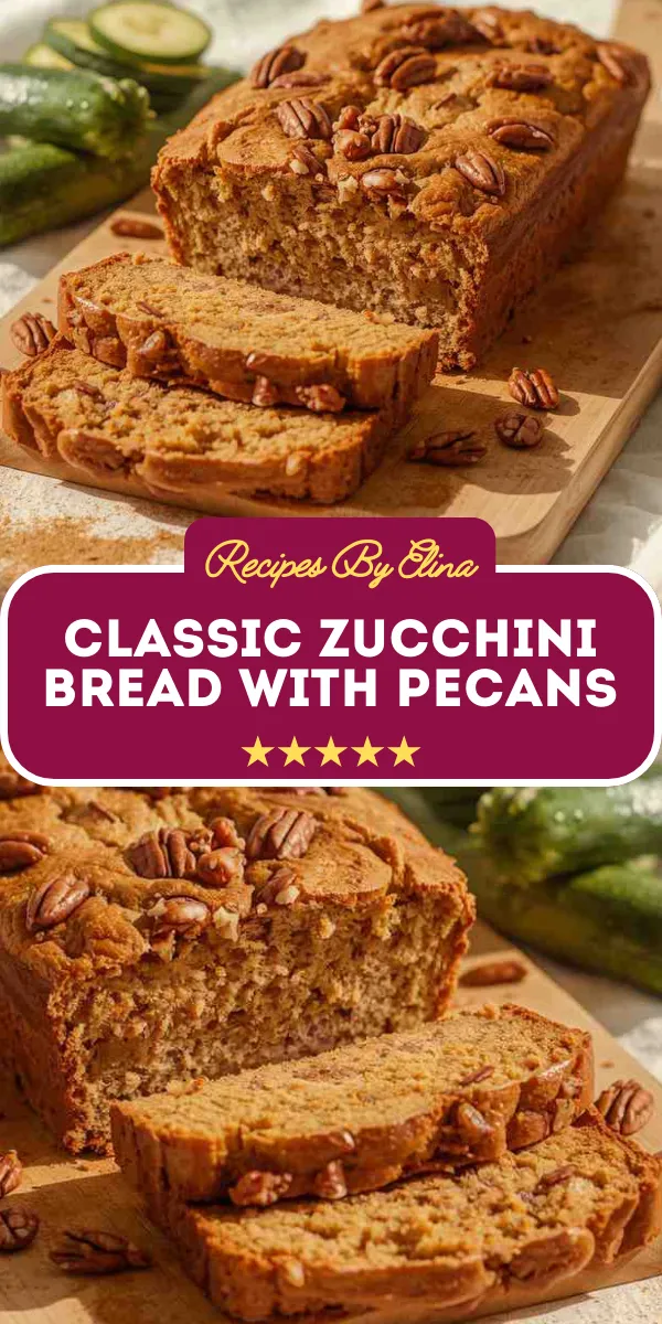 Classic Zucchini Bread with Pecans