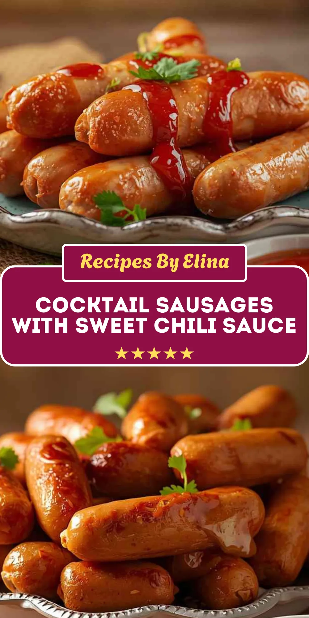 Cocktail Sausages with Sweet Chili Sauce