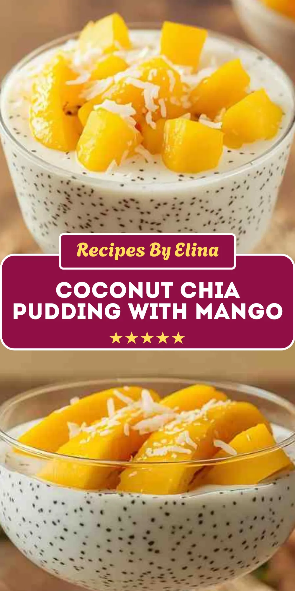 Coconut Chia Pudding with Mango