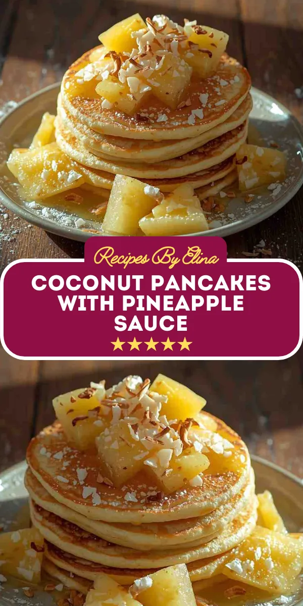 Coconut Pancakes with Pineapple Sauce