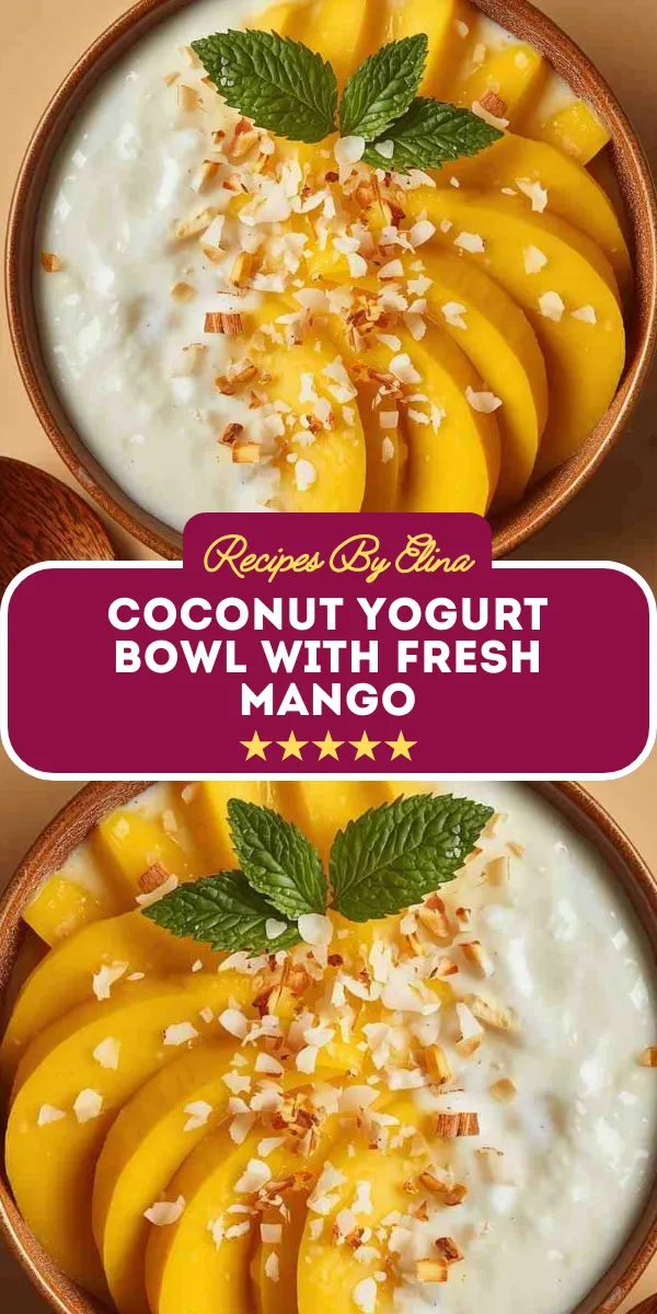 Coconut Yogurt Bowl with Fresh Mango