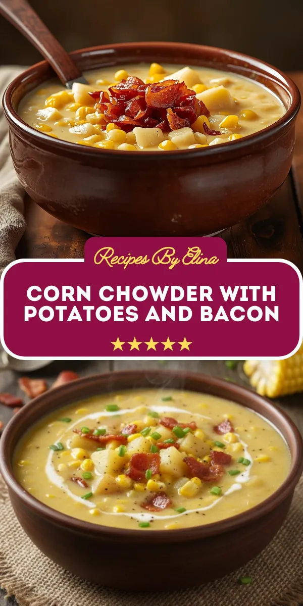 Corn Chowder with Potatoes and Bacon