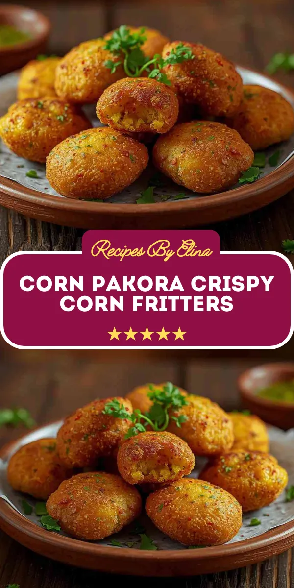 Corn Pakora Crispy Corn Fritters