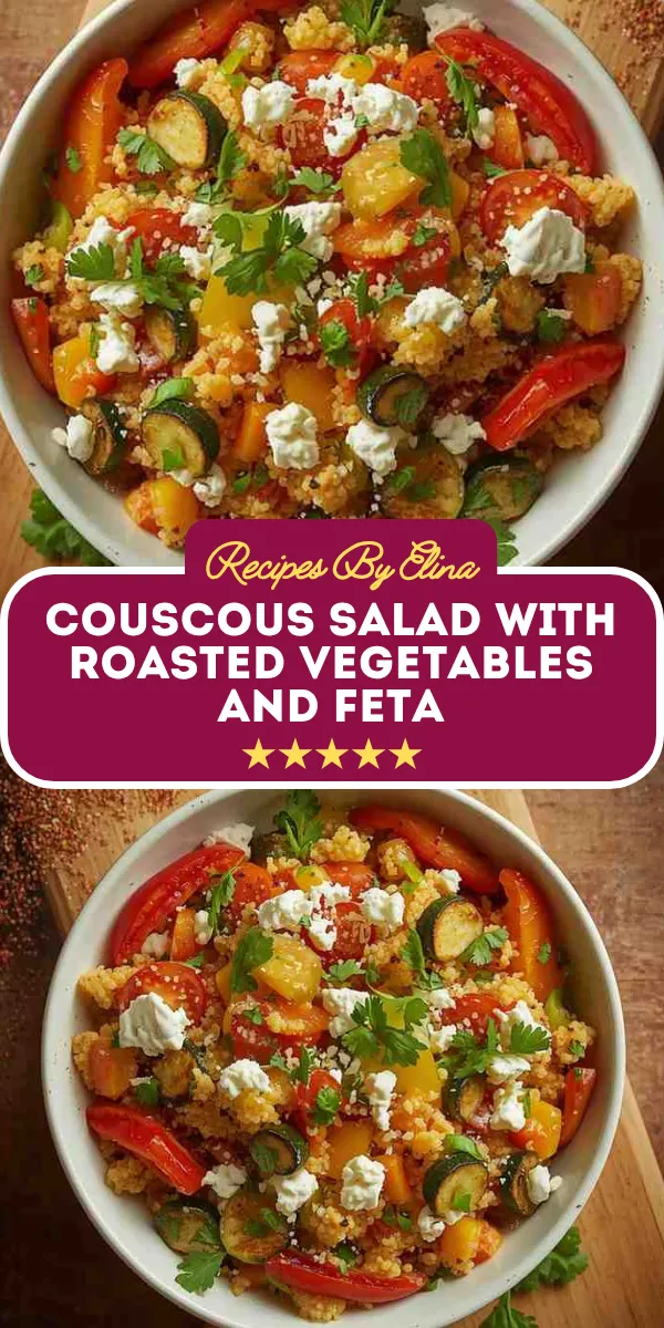 Couscous Salad with Roasted Vegetables and Feta