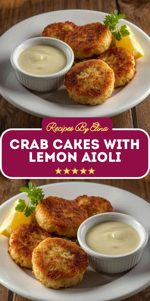 Crab Cakes with Lemon Aioli