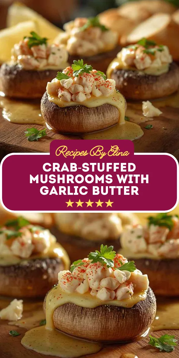 Crab-Stuffed Mushrooms with Garlic Butter