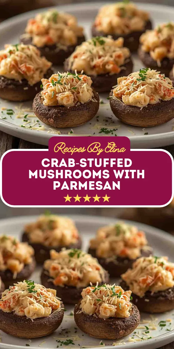 Crab-Stuffed Mushrooms with Parmesan