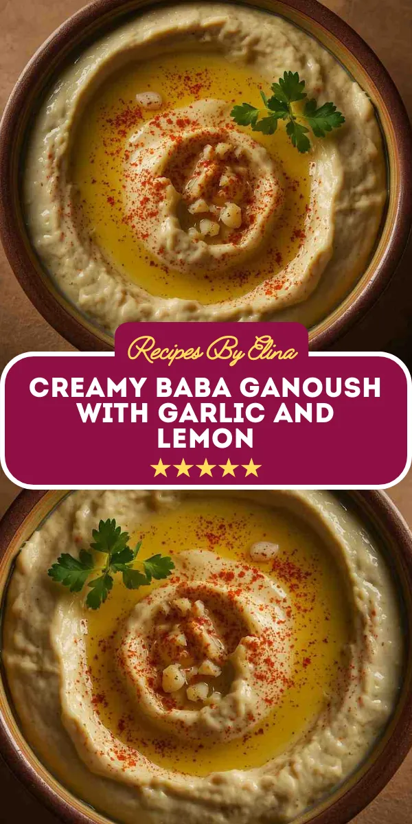 Creamy Baba Ganoush with Garlic and Lemon