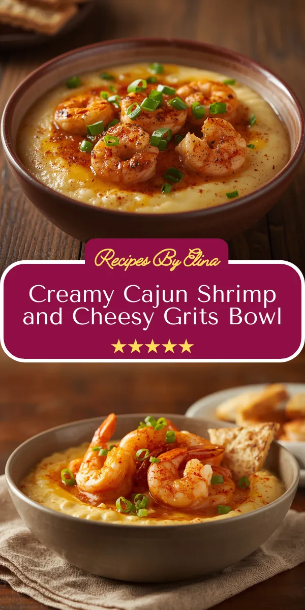 Creamy Cajun Shrimp and Cheesy Grits Bowl