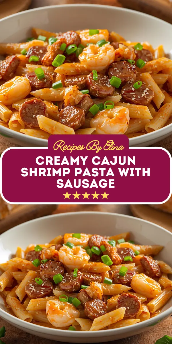Creamy Cajun Shrimp Pasta with Sausage