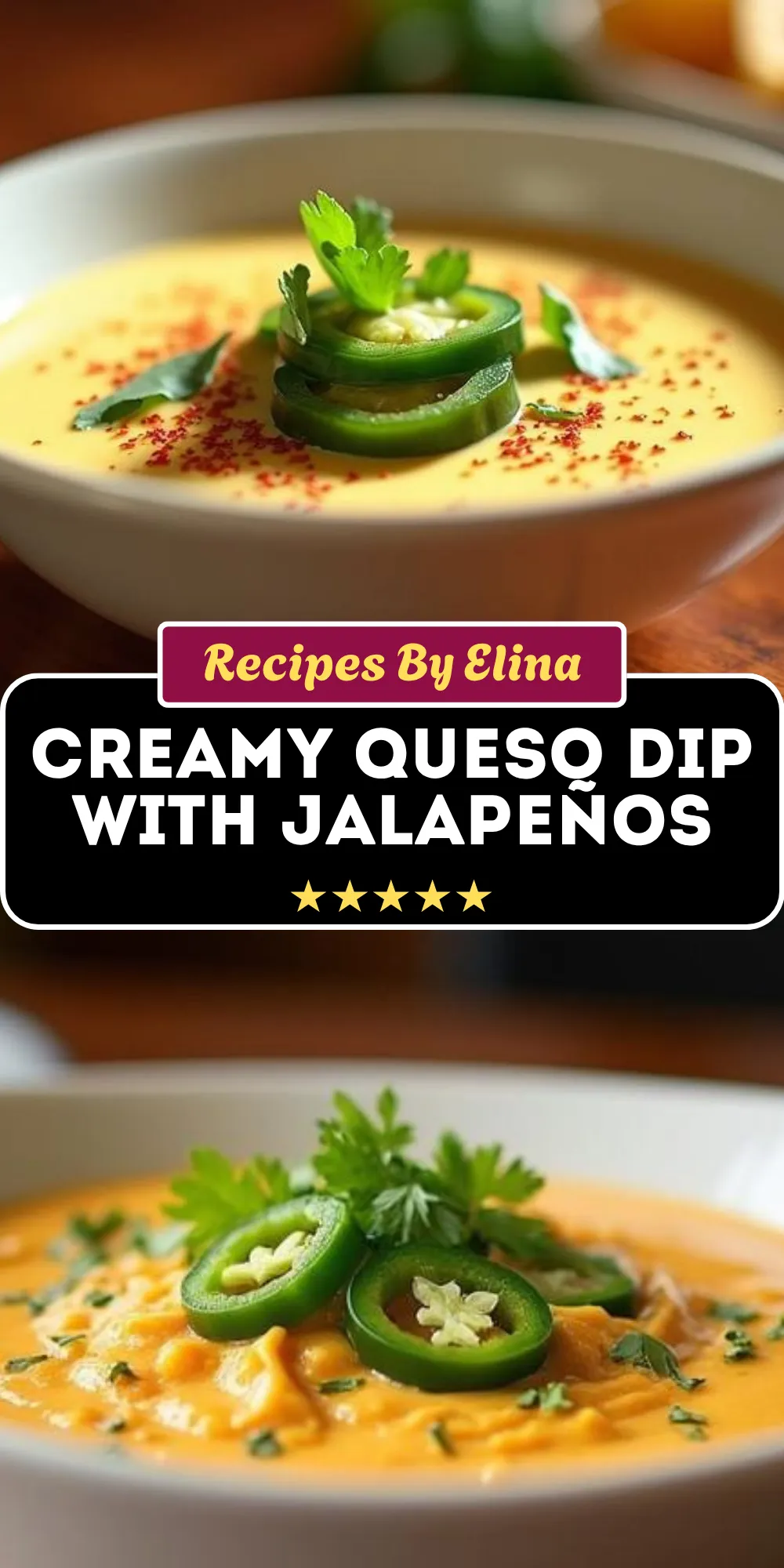 Creamy Queso Dip with Jalapeños