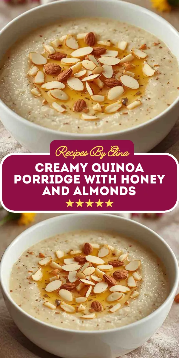 Creamy Quinoa Porridge with Honey and Almonds