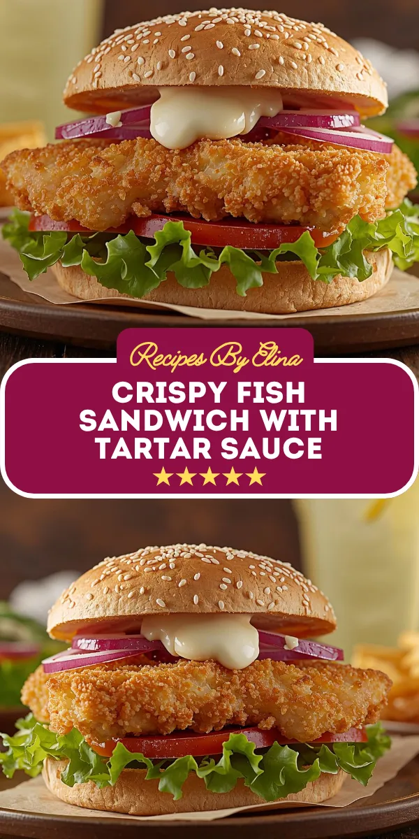 Crispy Fish Sandwich with Tartar Sauce