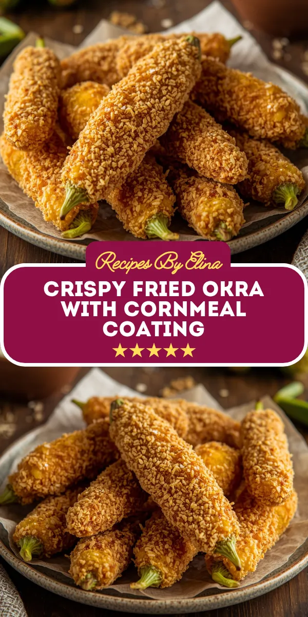 Crispy Fried Okra with Cornmeal Coating