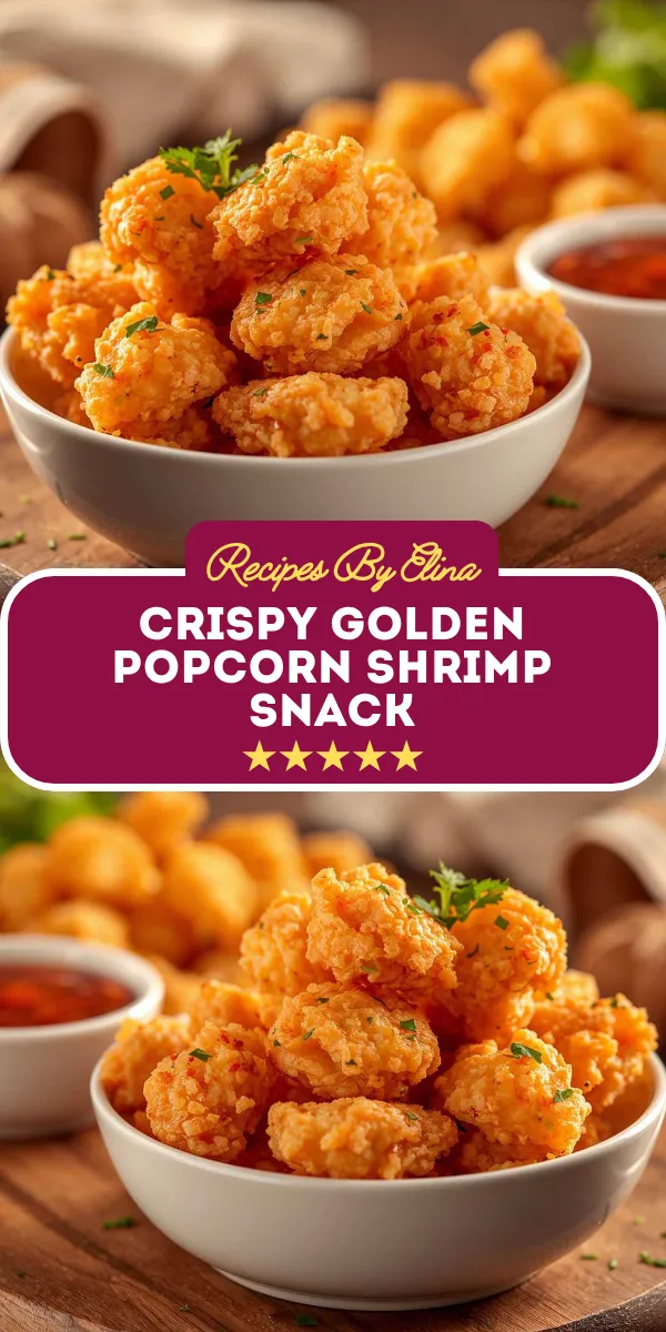 Crispy Golden Popcorn Shrimp Snack