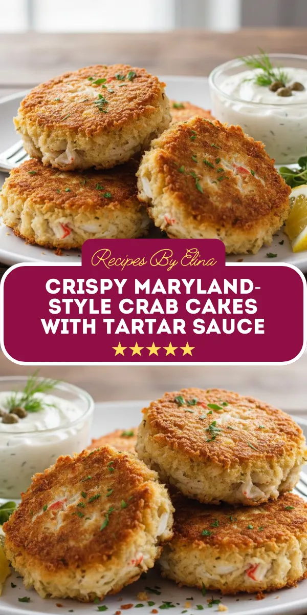 Crispy Maryland-Style Crab Cakes with Tartar Sauce