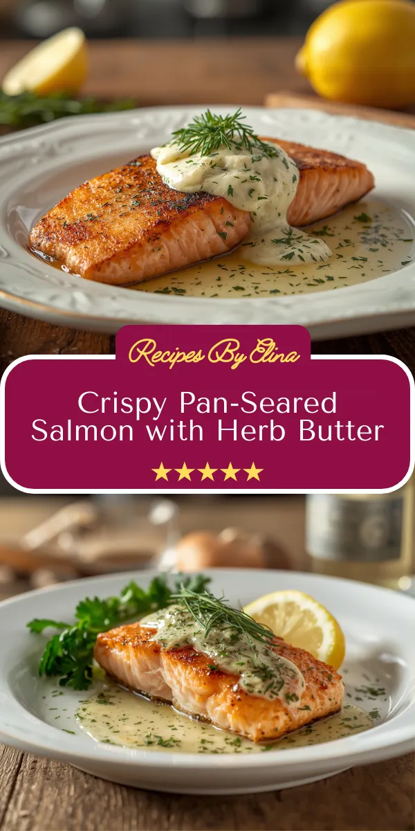 Crispy Pan-Seared Salmon with Herb Butter