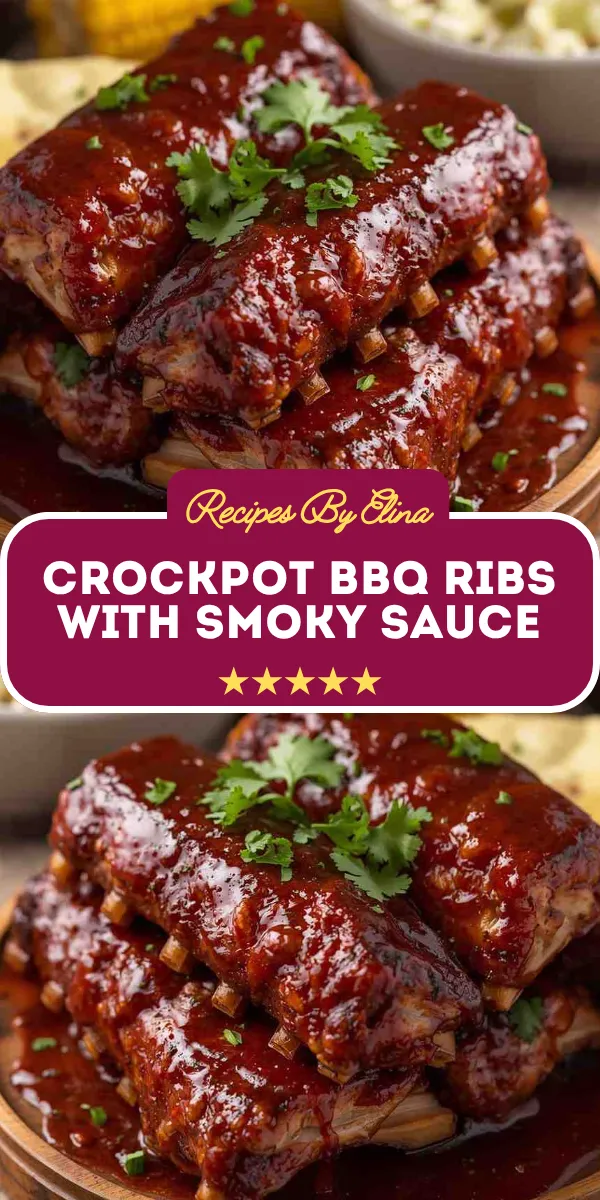 Crockpot BBQ Ribs with Smoky Sauce