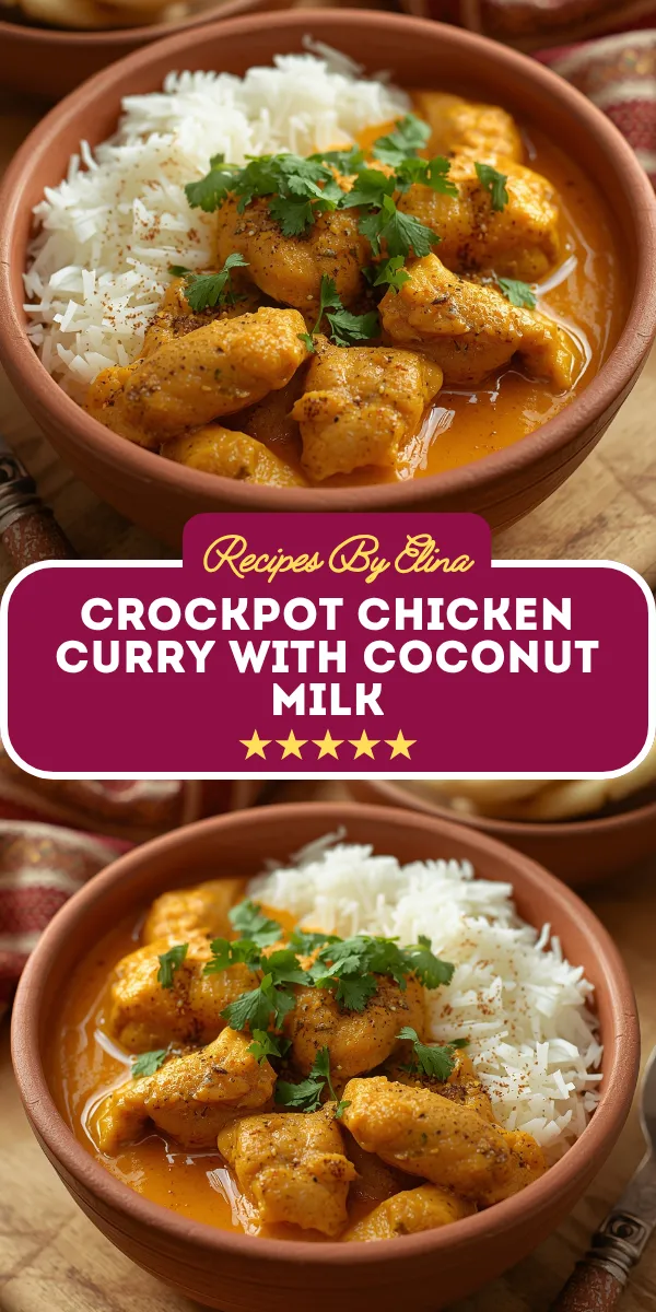 Crockpot Chicken Curry with Coconut Milk