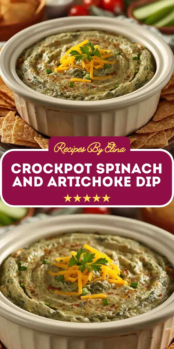 Crockpot Spinach and Artichoke Dip